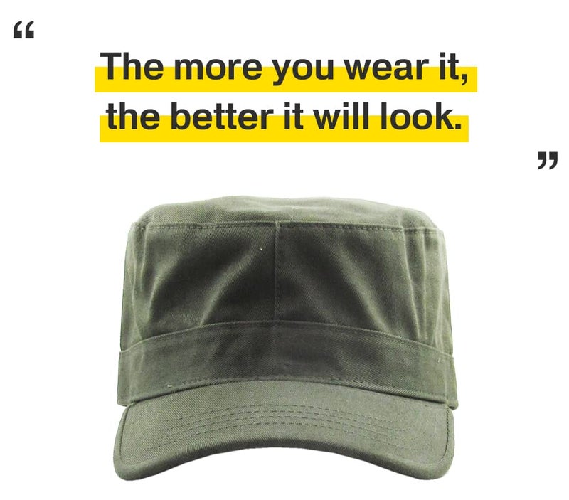 KBETHOS KBK-1464 OLV L Cadet Army Cap Basic Everyday Military Style Hat (Now with STASH Pocket Version Available) - Image 4